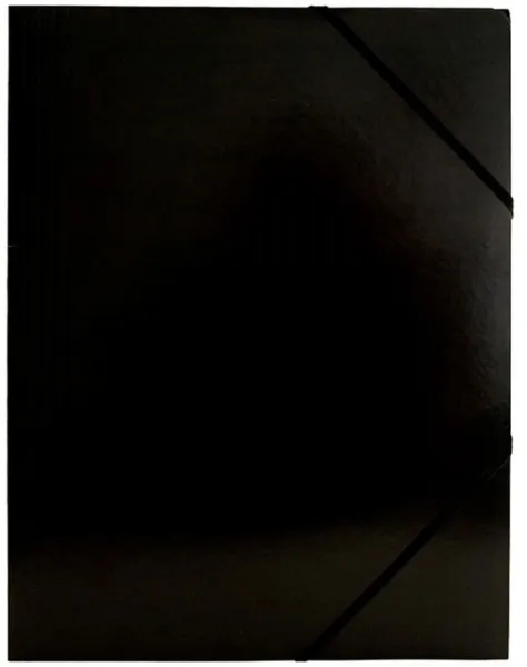 BNT elastikmappe Karton sort A4